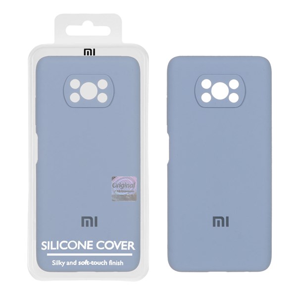 قاب سیلیکونی پاک کنی اورجینال Master Quality مدل Xiaomi Poco X3 / Poco X3 Pro / Poco X3 NFC - فیلی (پک دار)
